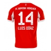 Bayern Munich Luis Diaz #14 Hjemmedrakt 2025-26 Kortermet Bayern Munich Luis Diaz #14 Hjemmedrakt 2025-26 Kortermet